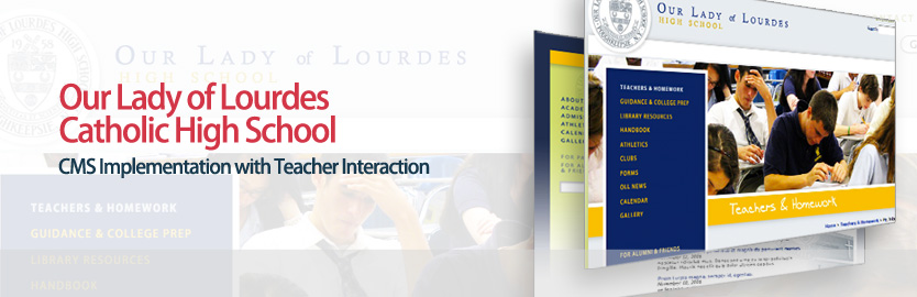 Our Lady of Lourdes Catholic High School: CMS Implementation with Teacher Interaction